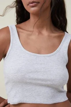 Cotton On Women The One Organic Rib Crop Tank -Sweaters And Cardigans Sales 2056433 03 4