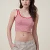 Cotton On Women The One Organic Rib Crop Tank -Sweaters And Cardigans Sales 2056433 07 2