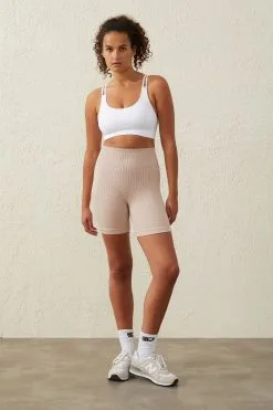Body Seamless Rib Bike Short