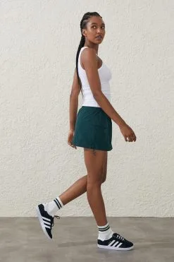 Body Woven Cargo Mini Skirt